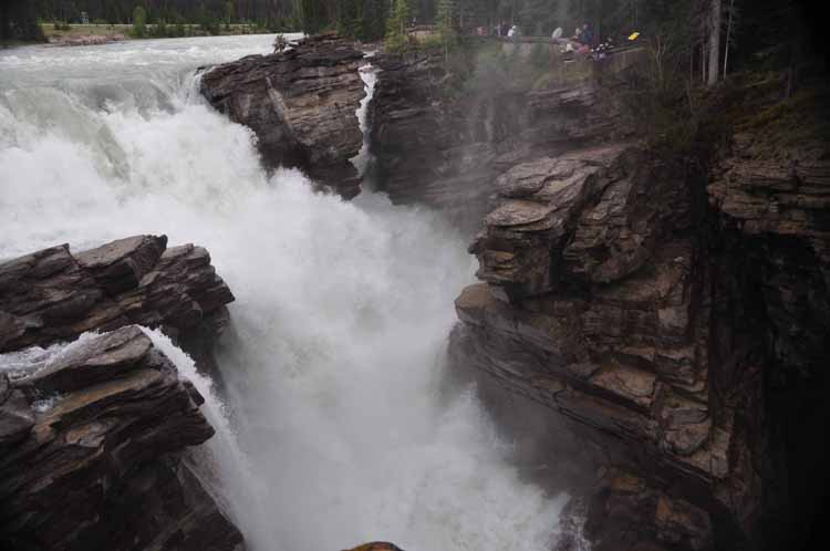 raging waterfall